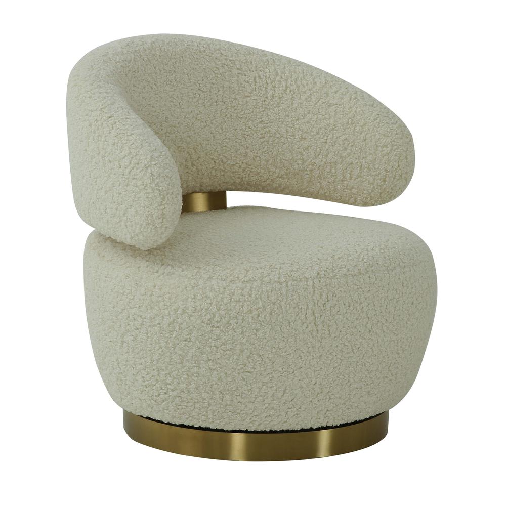 Austin Faux Shearling Chair. Picture 3