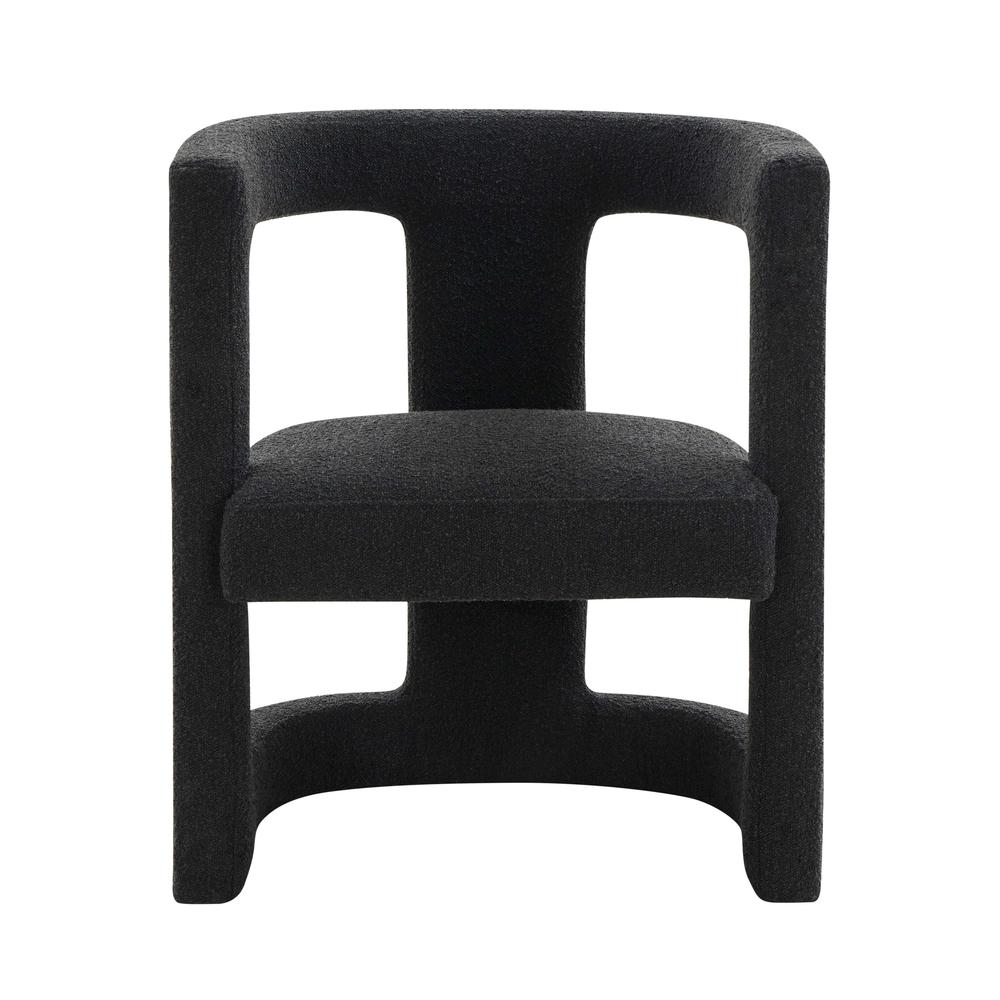Ada Black Boucle Chair. Picture 3