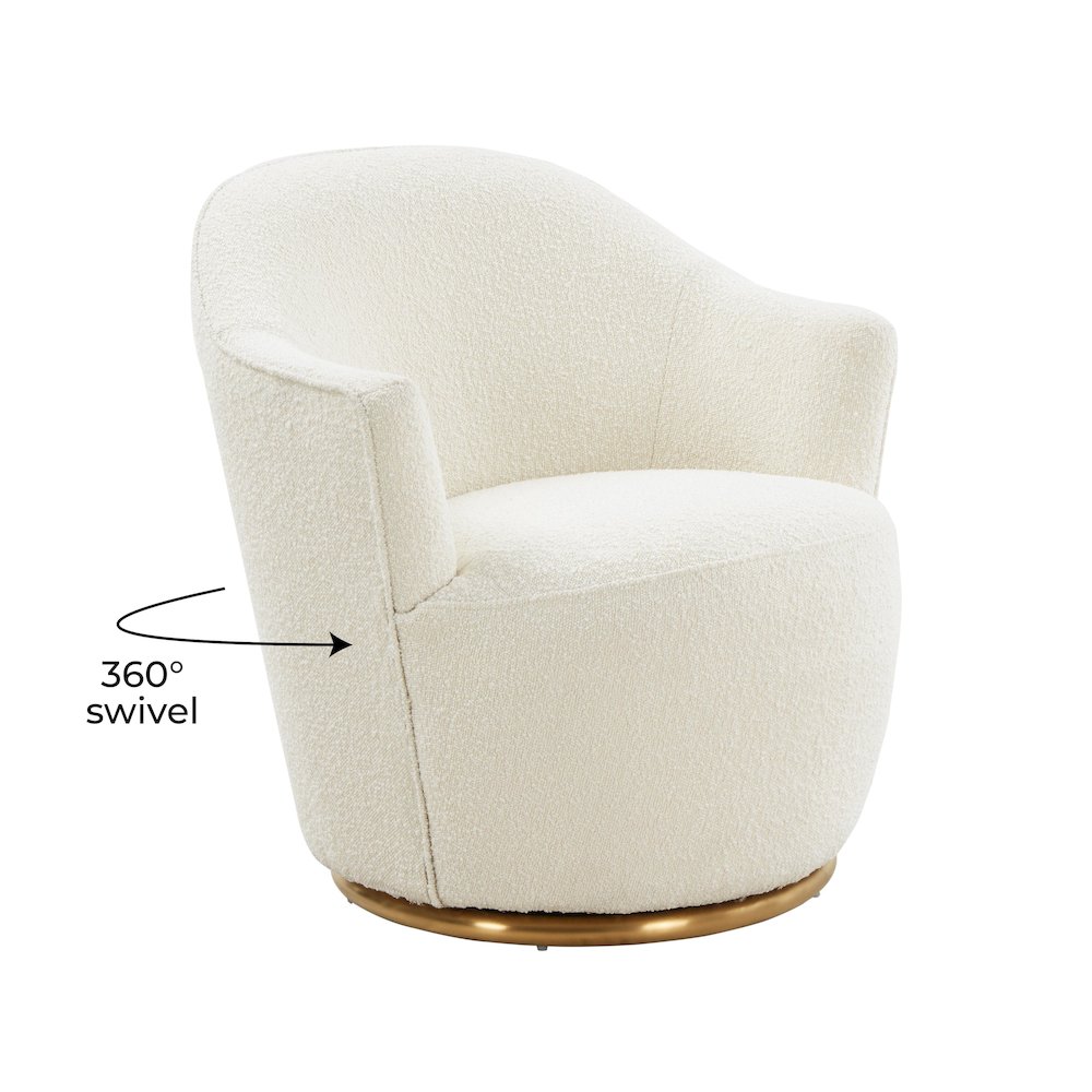 Skyla Boucle Swivel Chair. Picture 7
