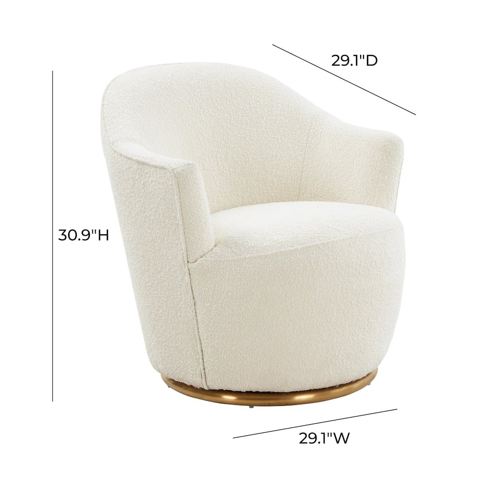 Skyla Boucle Swivel Chair. Picture 8