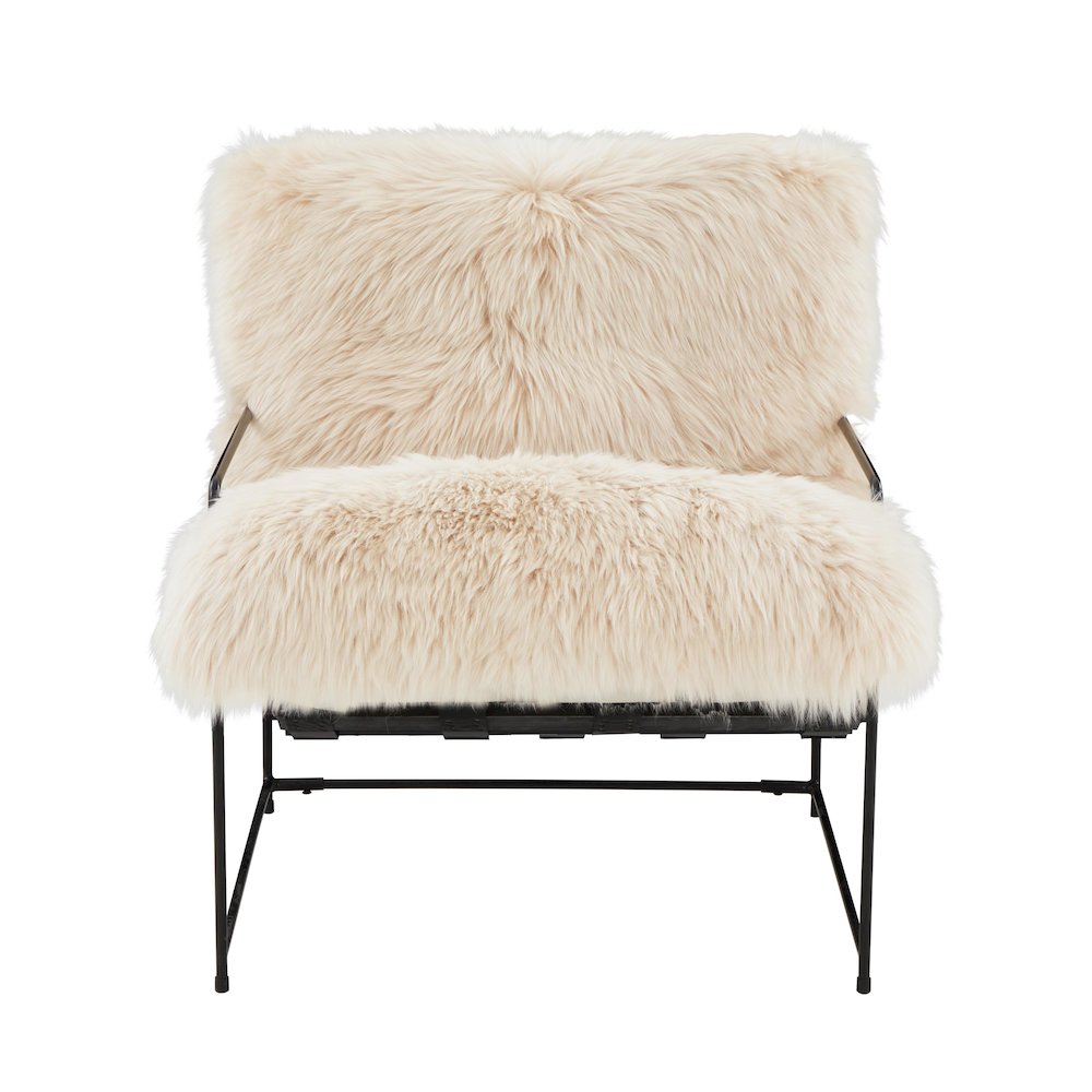 Kimi Natural Genuine Sheepskin Chair. Picture 3