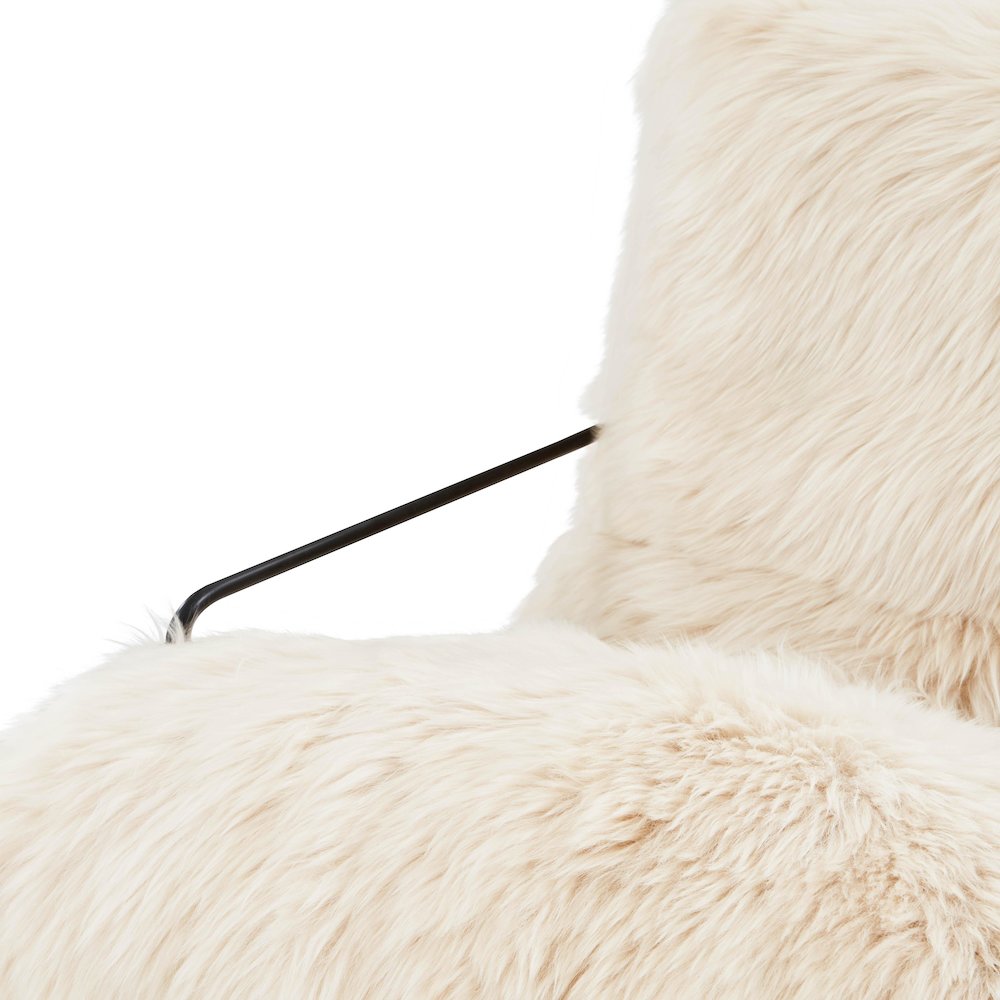 Kimi Natural Genuine Sheepskin Chair. Picture 4