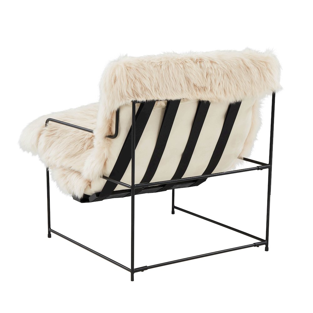 Kimi Natural Genuine Sheepskin Chair. Picture 5