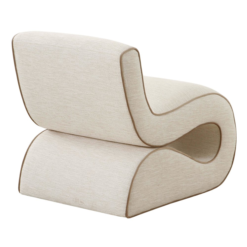 Senna Cream Basketweave Accent Chair. Picture 4