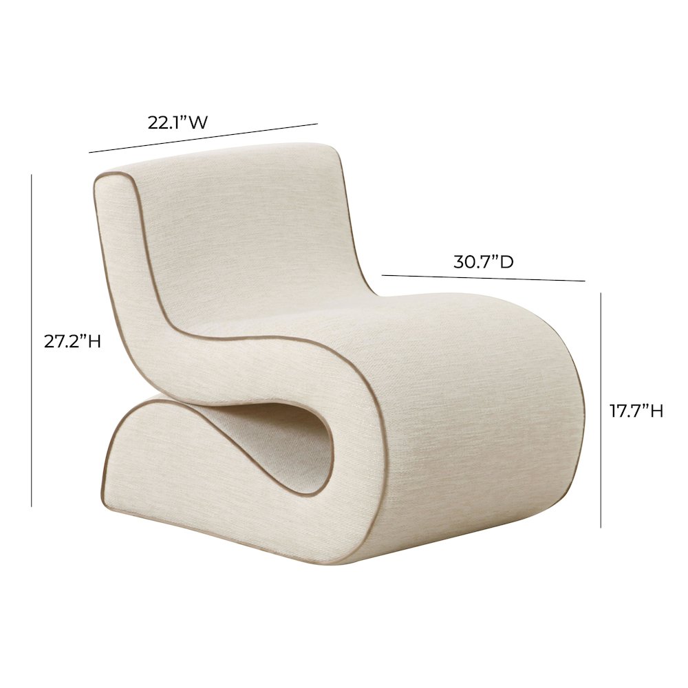 Senna Cream Basketweave Accent Chair. Picture 6