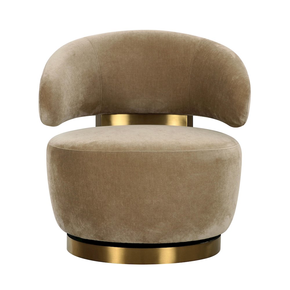 Austin Oat Recycled Fabric Swivel Chair. Picture 3