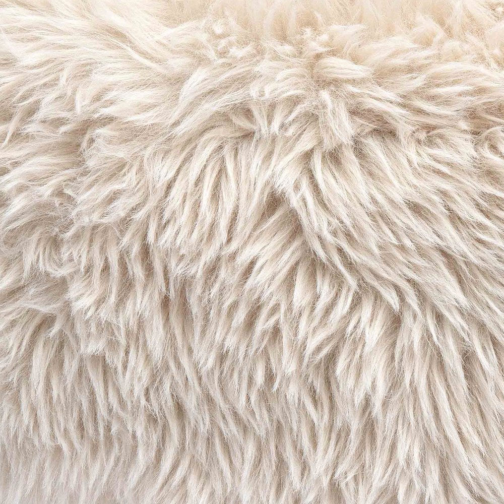 Carmel Natural Vegan Shearling Accent Chair. Picture 7