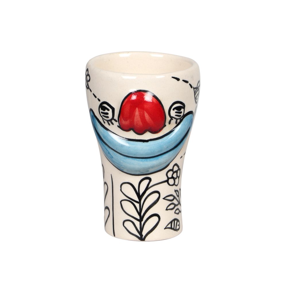 Velma 'Goofy' Ceramic Glasses - Set of 4. Picture 1
