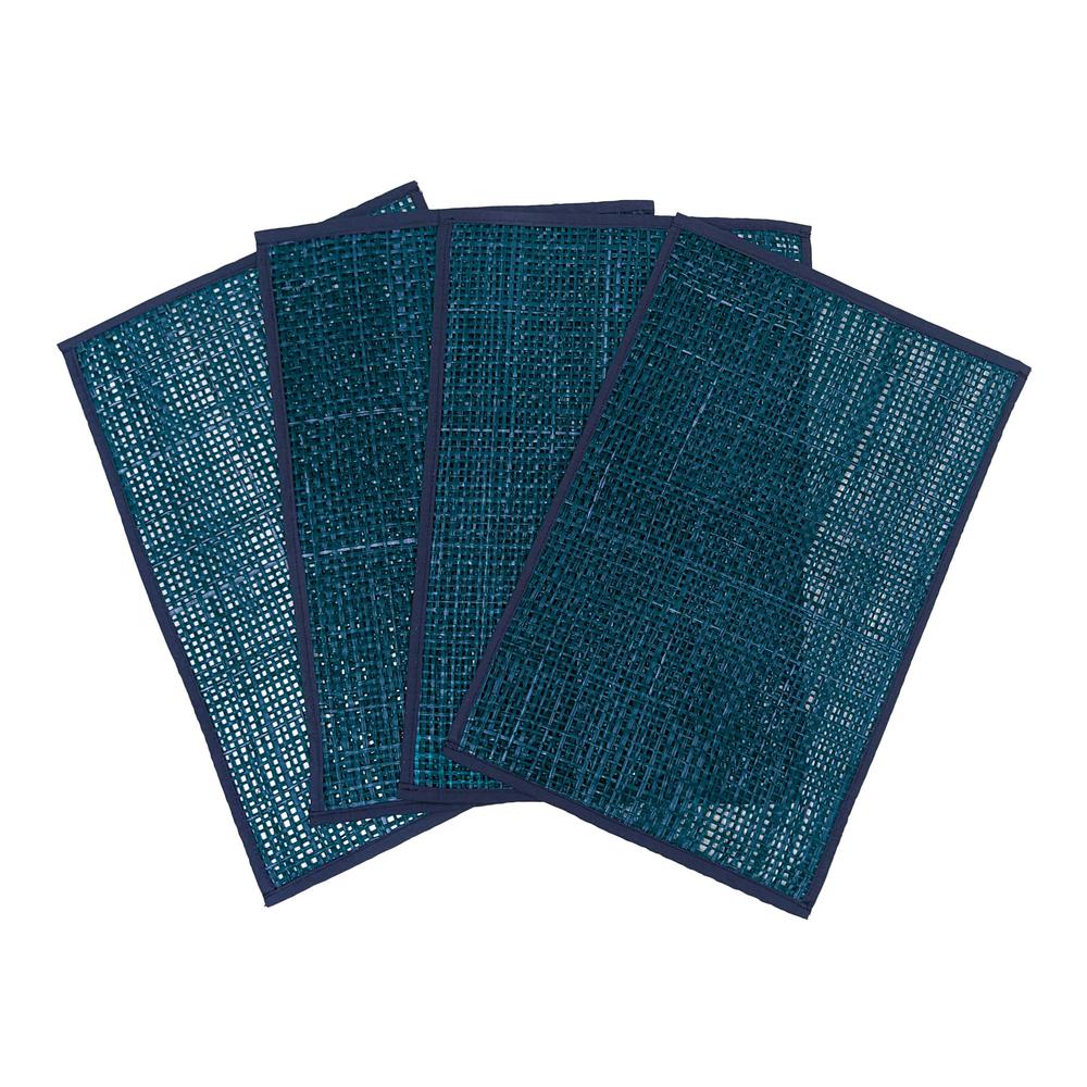 Peele Blue Seagrass Placemat - Set of 4. Picture 2