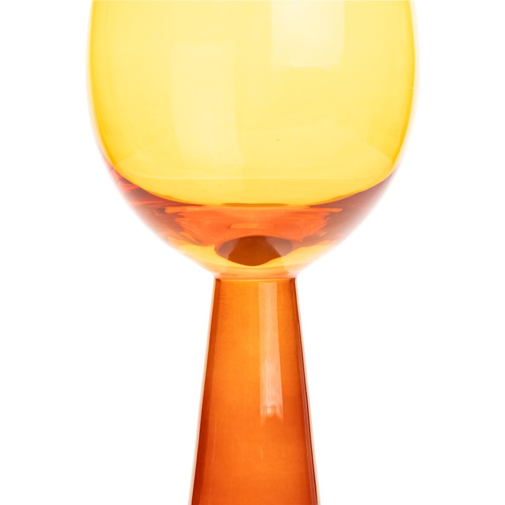 Rose Amber Wine Glasses - Set of 4. Picture 4