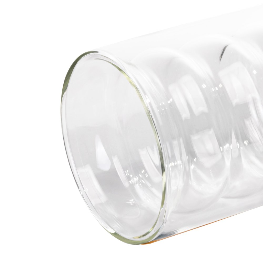 Waves Clear Water Glass - Set of 4. Picture 5