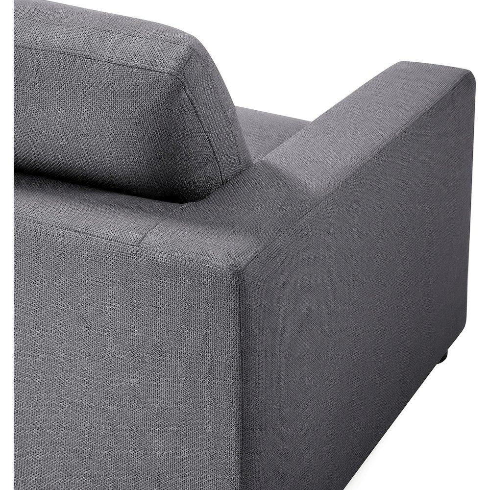 Casella Corner Wedge Chair - Charcoal. Picture 2