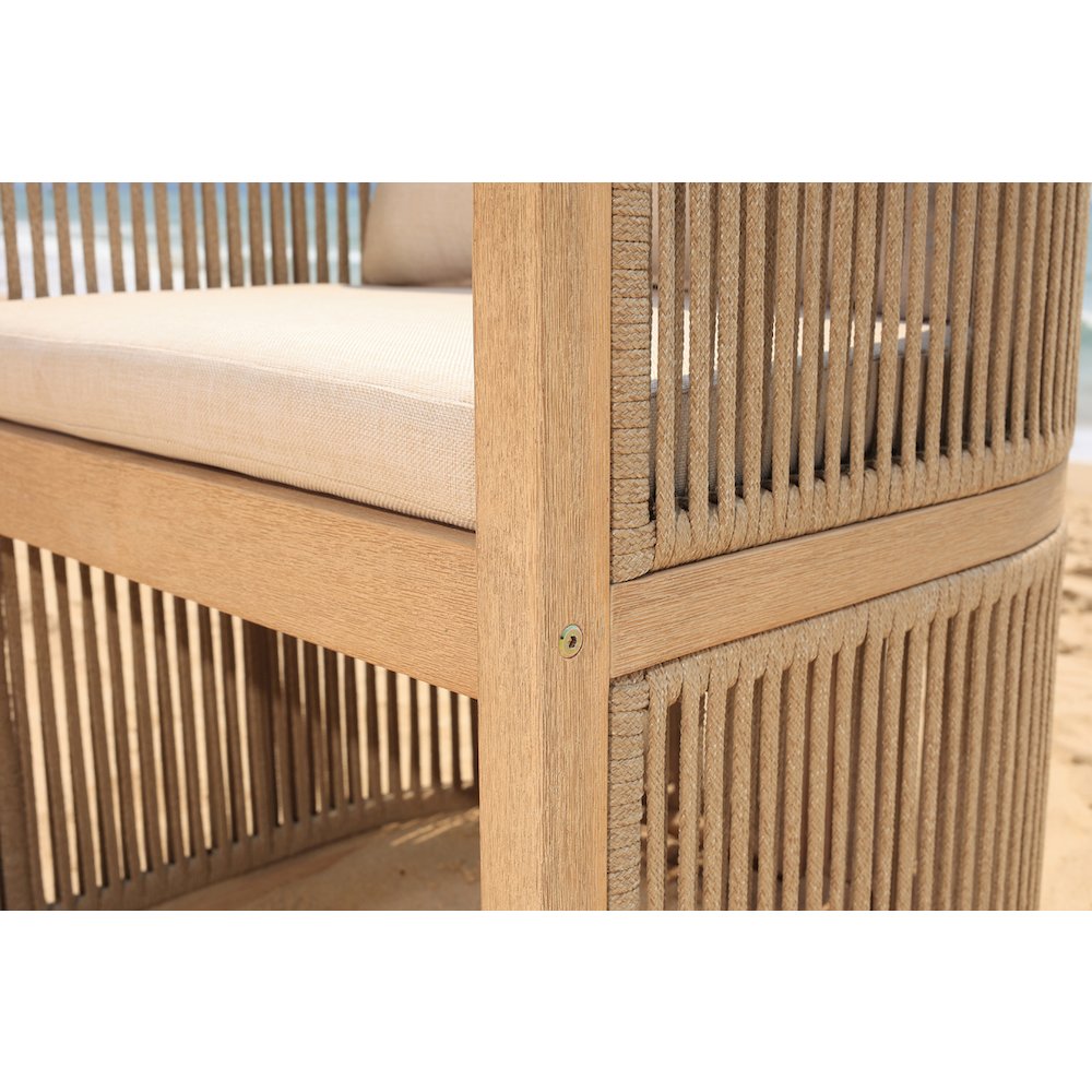 Panama Jack Cabo 7-Piece Barrel Rectangular Dining Set. Picture 11