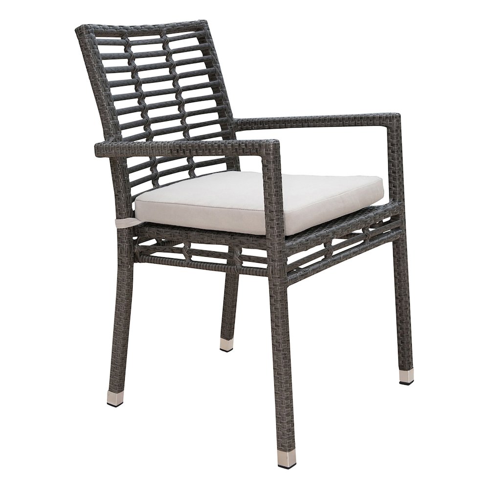 Panama Jack Graphite Modular Armless Chair with Cushions. Picture 3