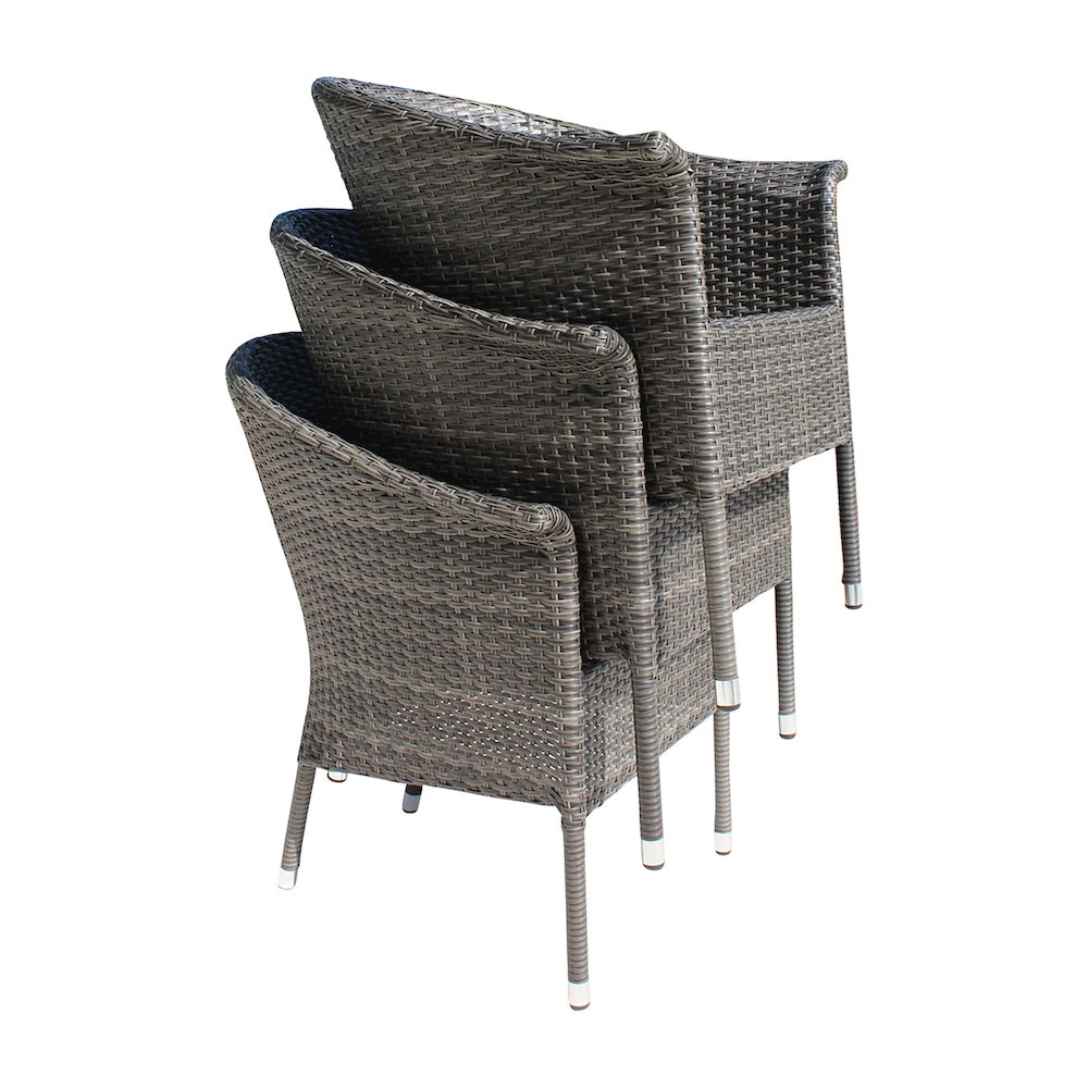 Ultra Stackable Woven Armchair with Cushion. Picture 9