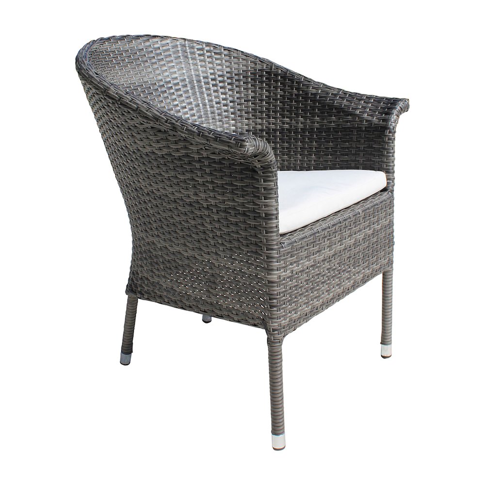 Ultra Stackable Woven Armchair with Cushion. Picture 7