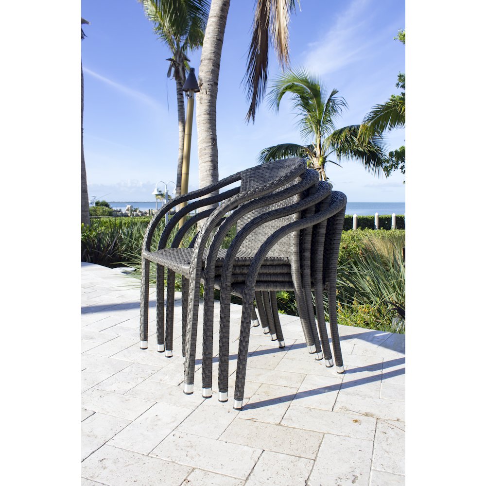 Ultra Stackable Woven Armchair. Picture 7