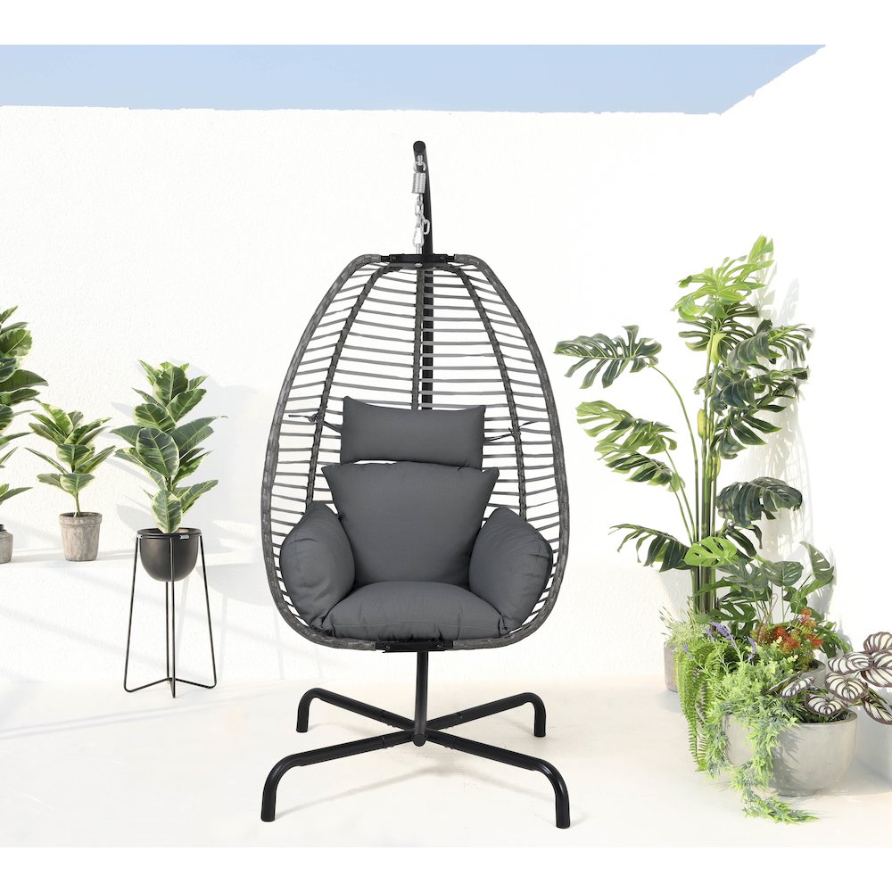 Spectrum Hanging Chair with Stand. Picture 2