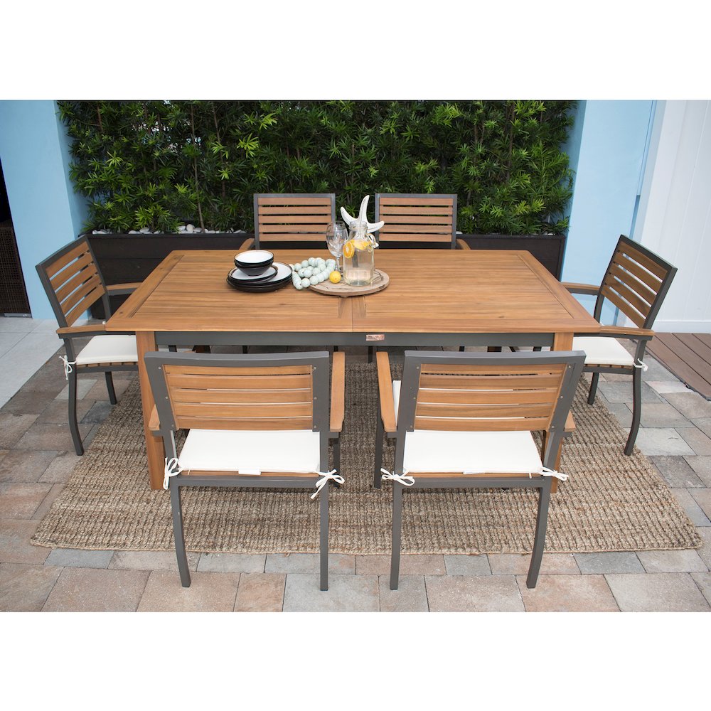 Panama Jack Boca Grande 7-Piece Rectangular Dining Set. Picture 2