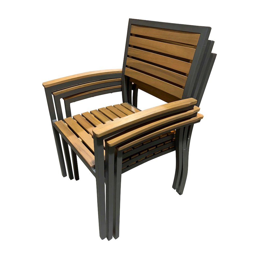 Panama Jack Boca Grande Stackable Dining Armchairs (Set of 2). Picture 6