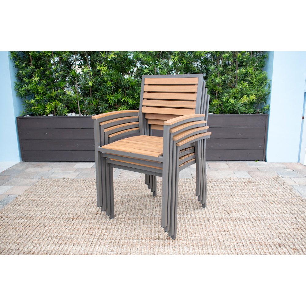 Panama Jack Boca Grande Stackable Dining Armchairs (Set of 2). Picture 8