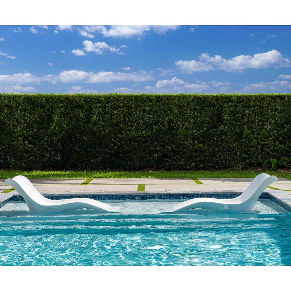Panama Jack Set of 2 Wave In-Pool Chaise Lounger. Picture 5