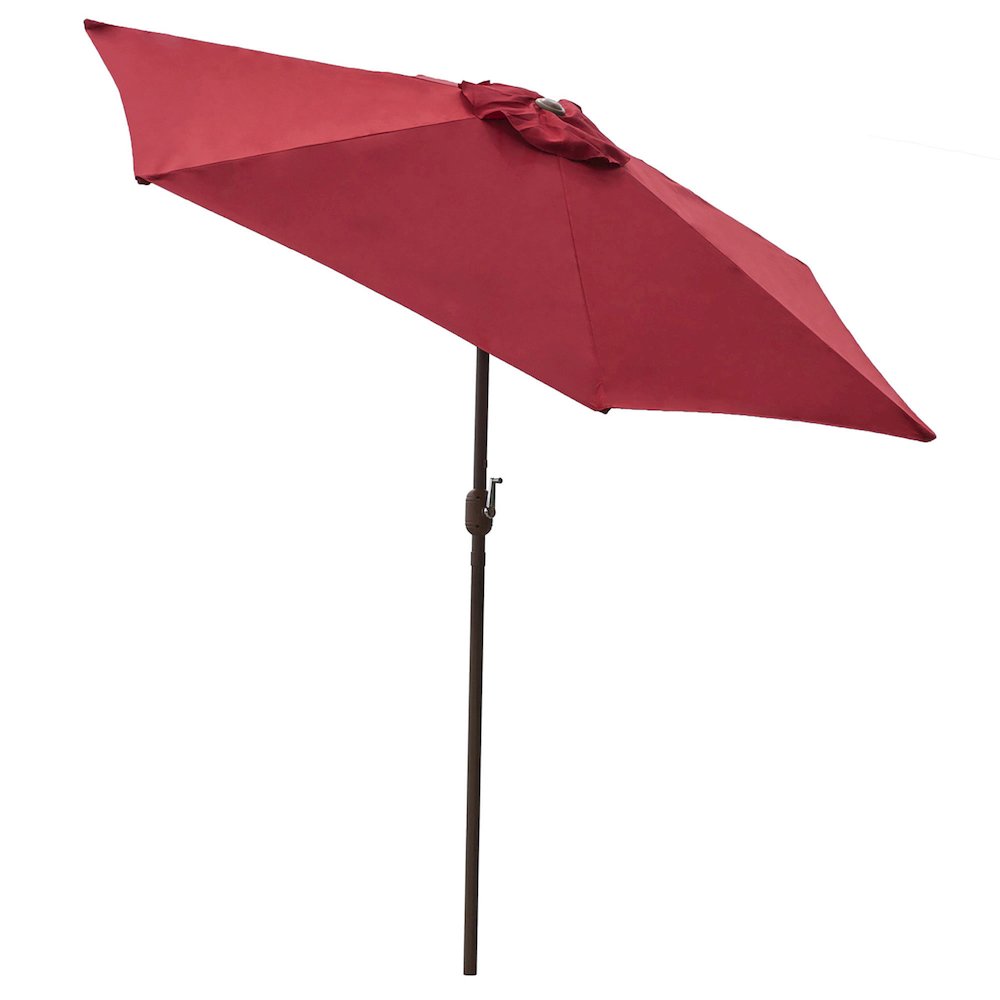 Panama Jack Red 9 Ft Alum Patio Umbrella W/Crank. Picture 1