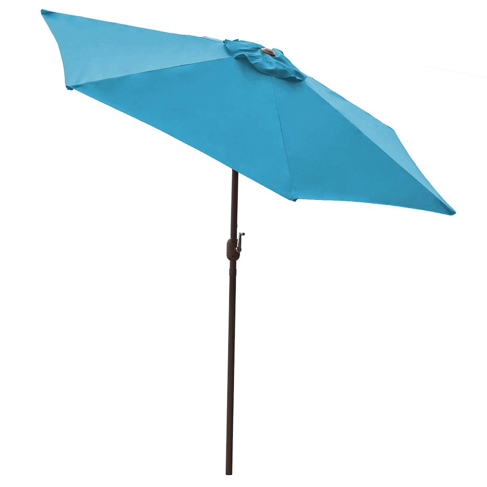 Panama Jack Teal 9 Ft Alum Patio Umbrella W/Crank. Picture 1