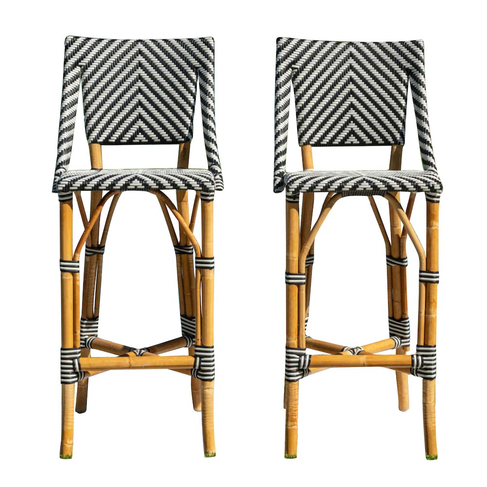 Panama Jack Set 2 Paige Bar Stools. Picture 1
