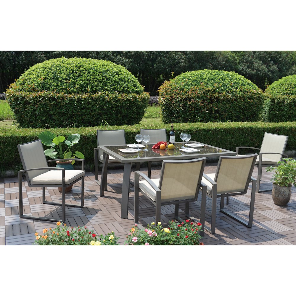 Moldova 7-Piece Dining Set. Picture 1