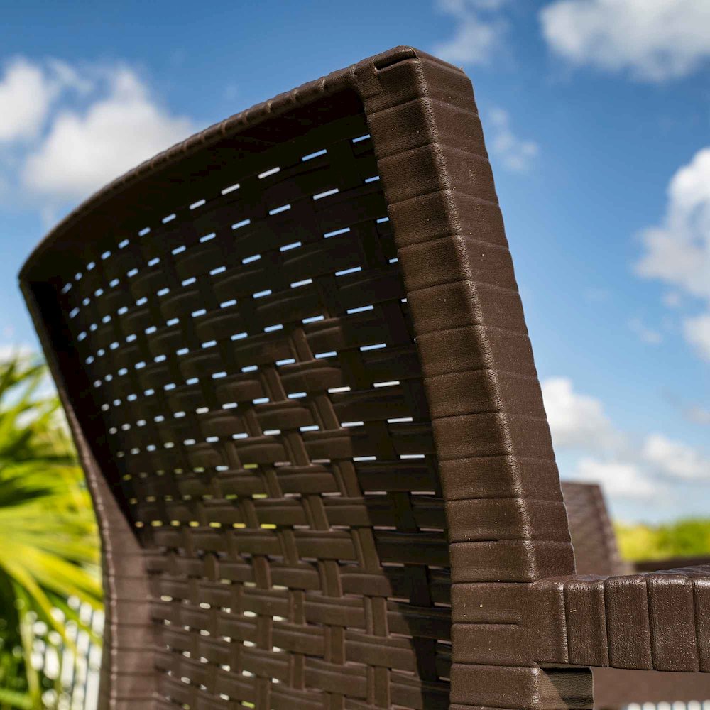 Alaska 4-Piece Seating Set - Brown. Picture 5