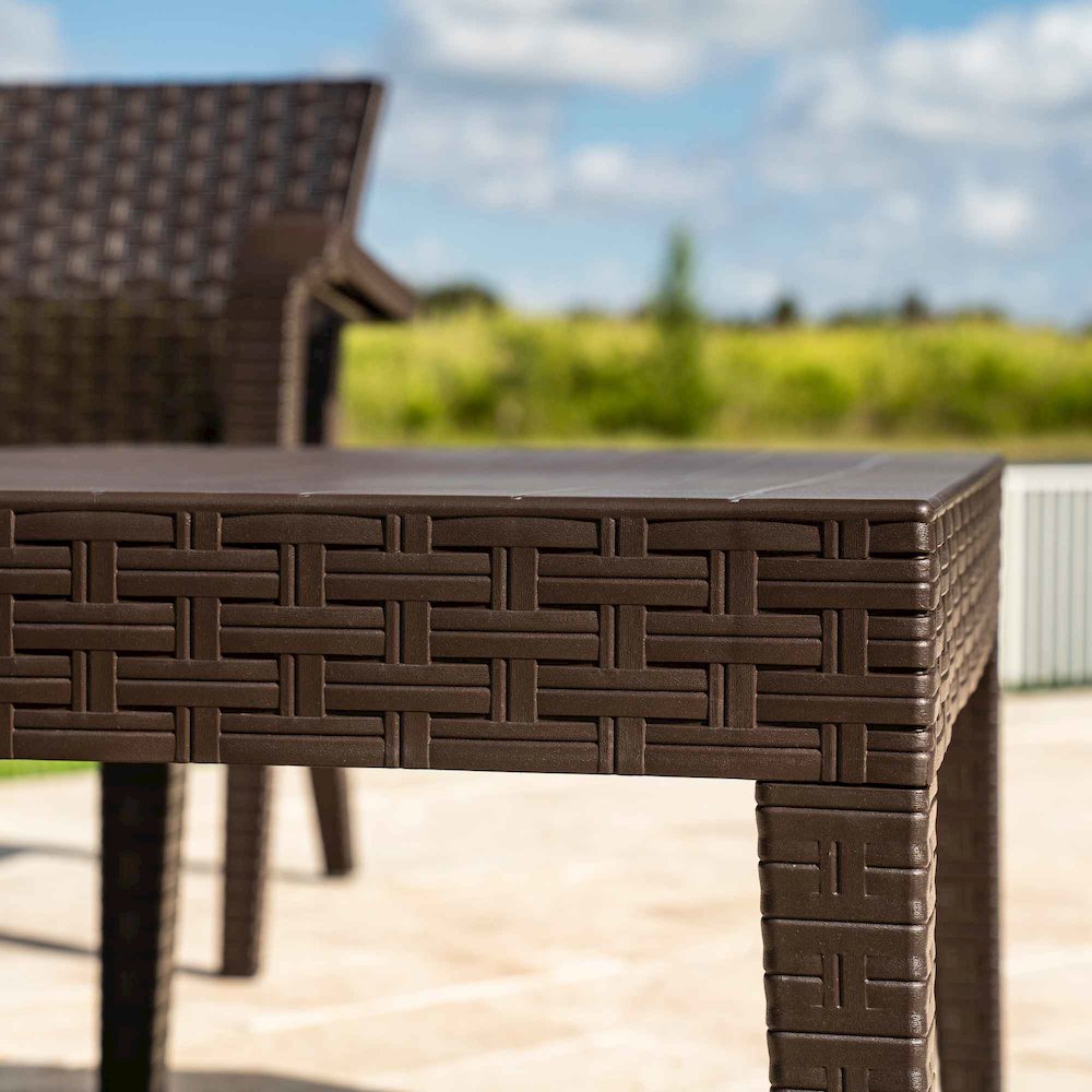 Alaska 4-Piece Seating Set - Brown. Picture 6