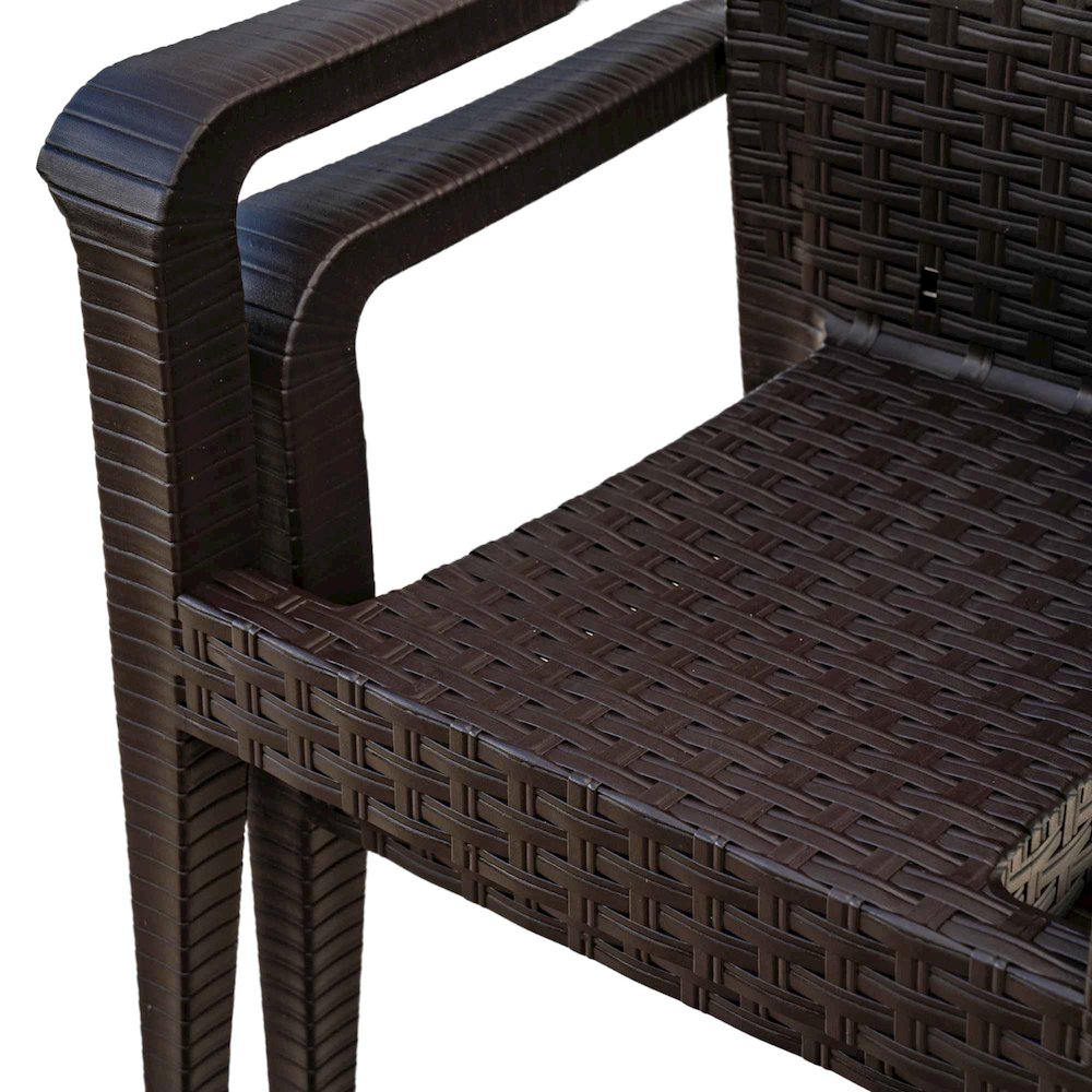 Alaska 4-Piece Seating Set - Brown. Picture 9