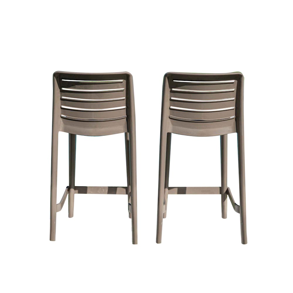 Leva Set of 2 Barstools - Cappucino. Picture 9