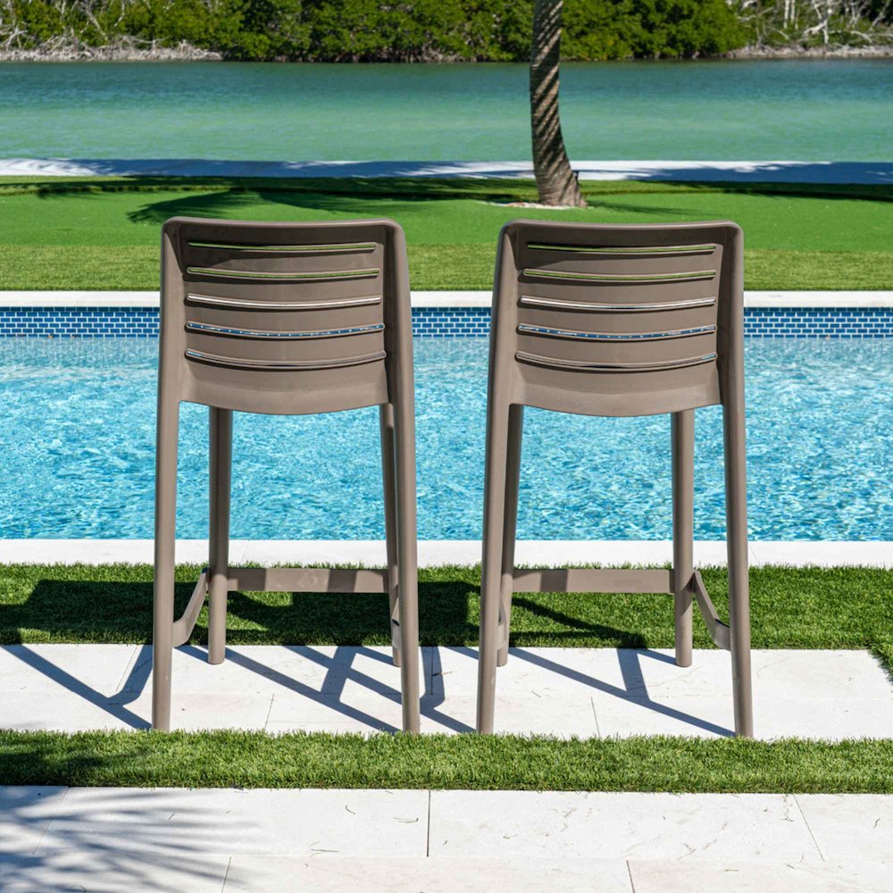 Leva Set of 2 Counterstools - Cappucino. Picture 5