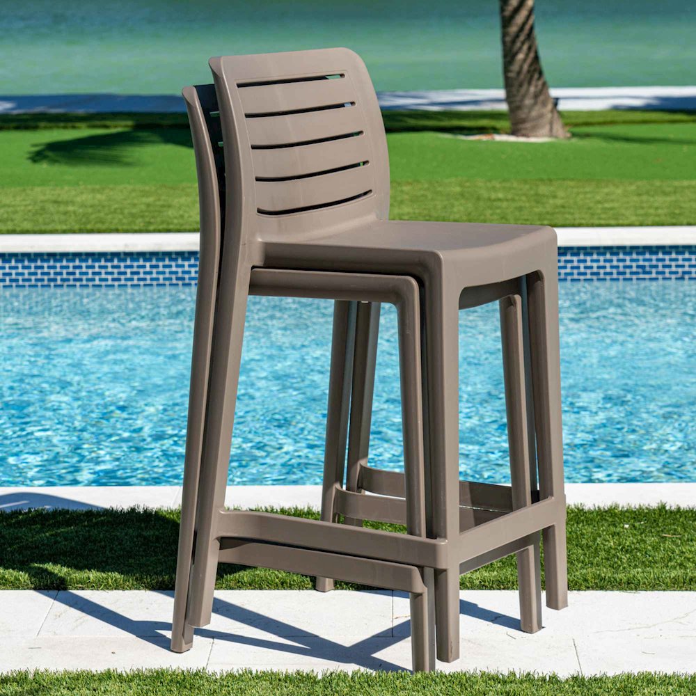 Leva Set of 2 Counterstools - Cappucino. Picture 6