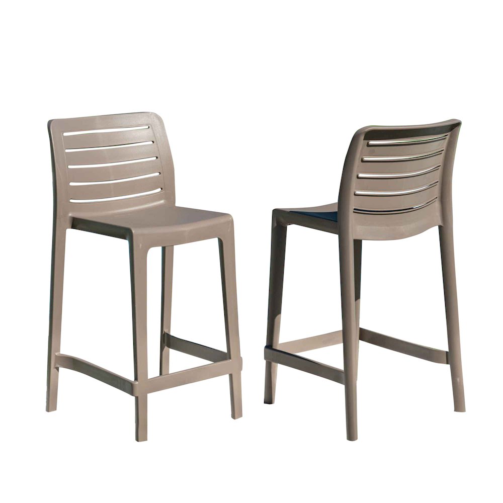 Leva Set of 2 Counterstools - Cappucino. Picture 1