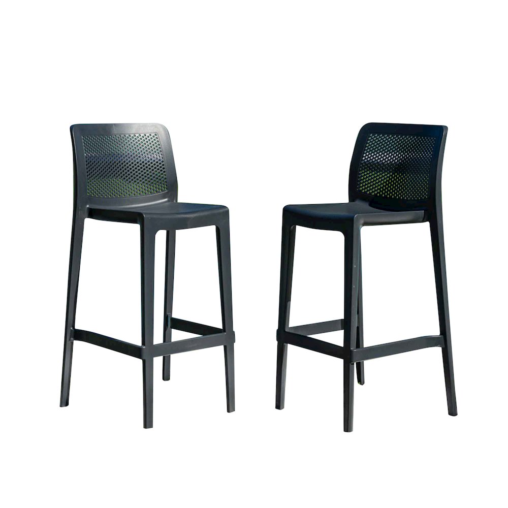 Lisa Set of 2 Barstools - Anthracite. Picture 7
