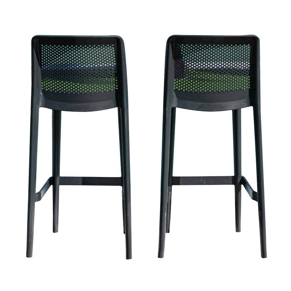 Lisa Set of 2 Barstools - Anthracite. Picture 9