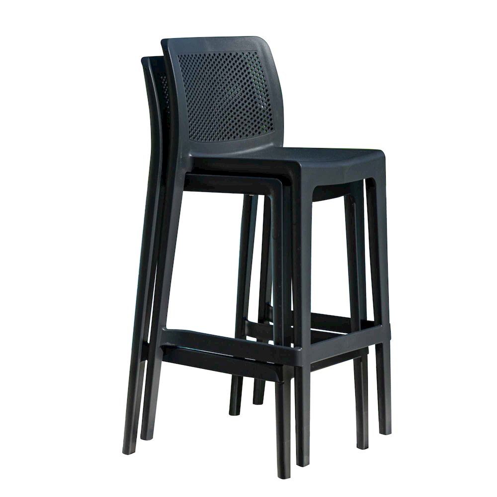 Lisa Set of 2 Barstools - Anthracite. Picture 10