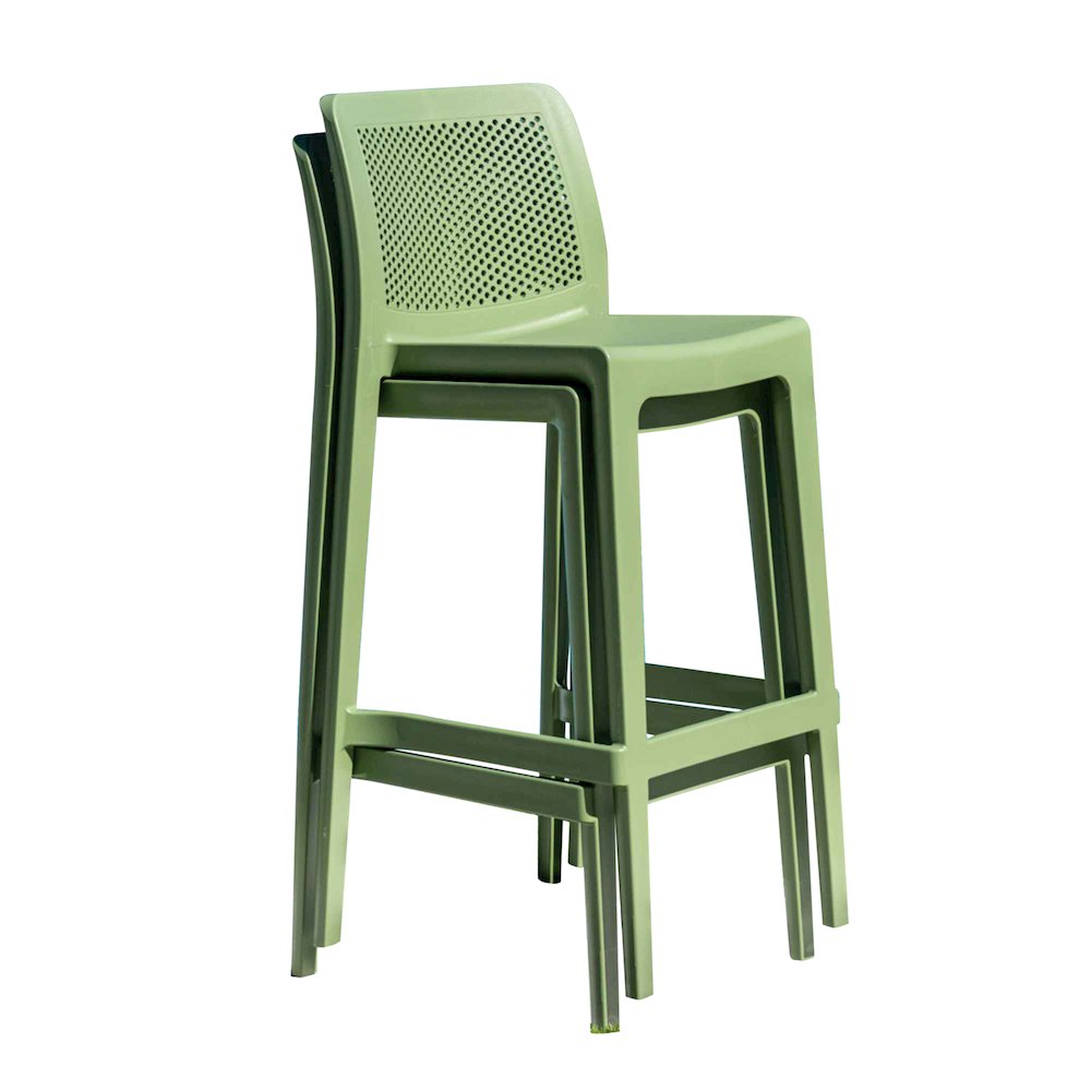 Lisa Set of 2 Barstools - Green. Picture 10