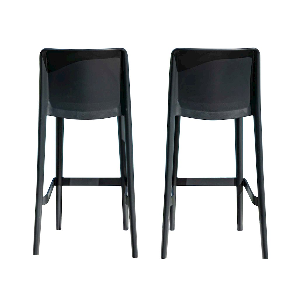 Luna Set of 2 Barstools - Anthracite. Picture 9
