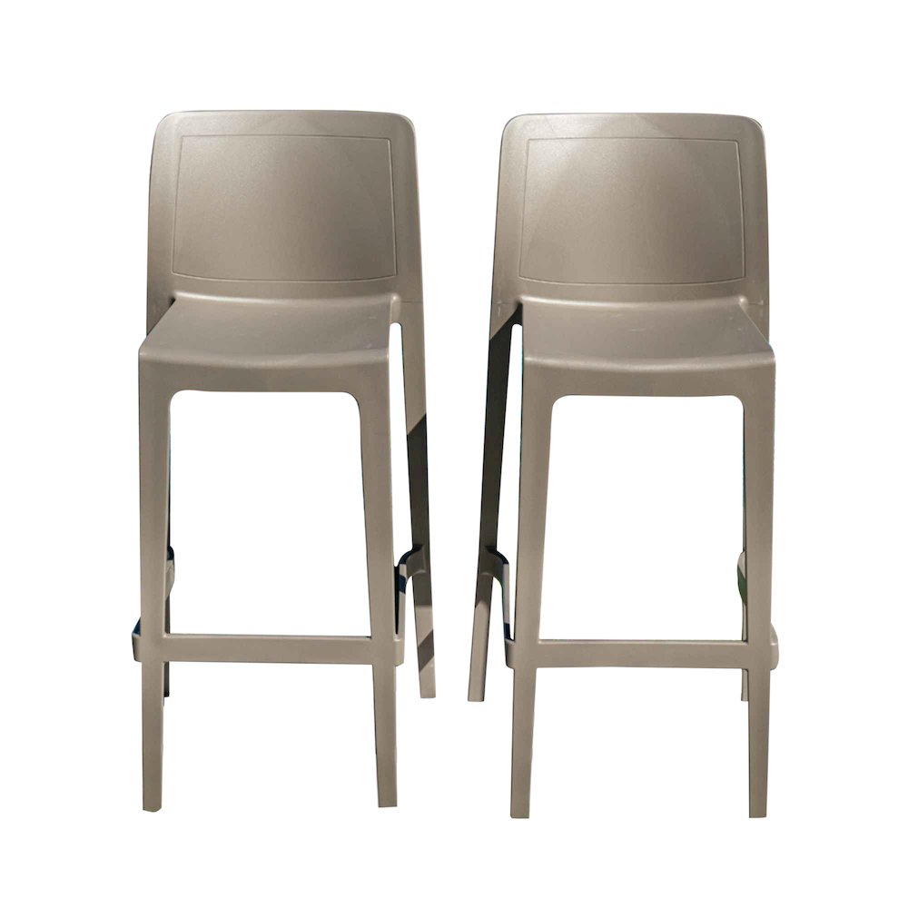 Luna Set of 2 Barstools - Cappuccino. Picture 7