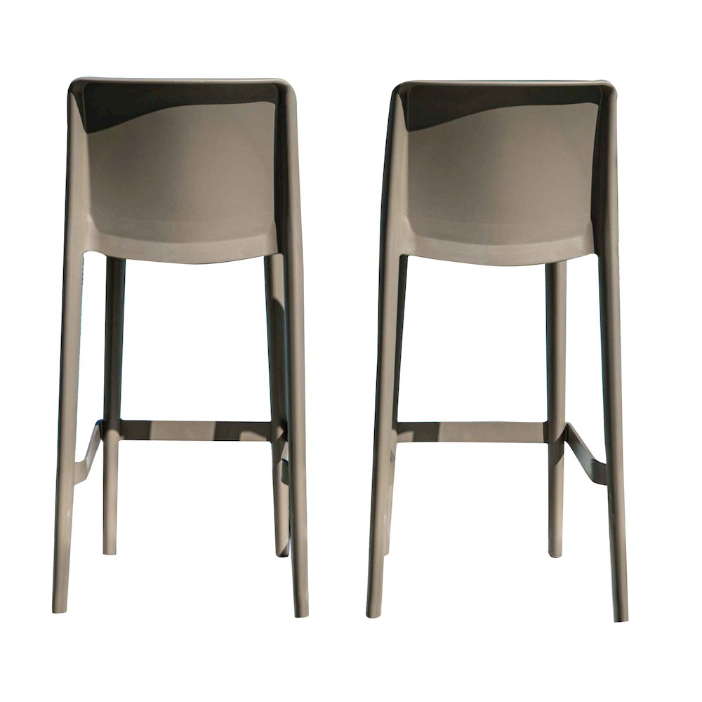 Luna Set of 2 Barstools - Cappuccino. Picture 8