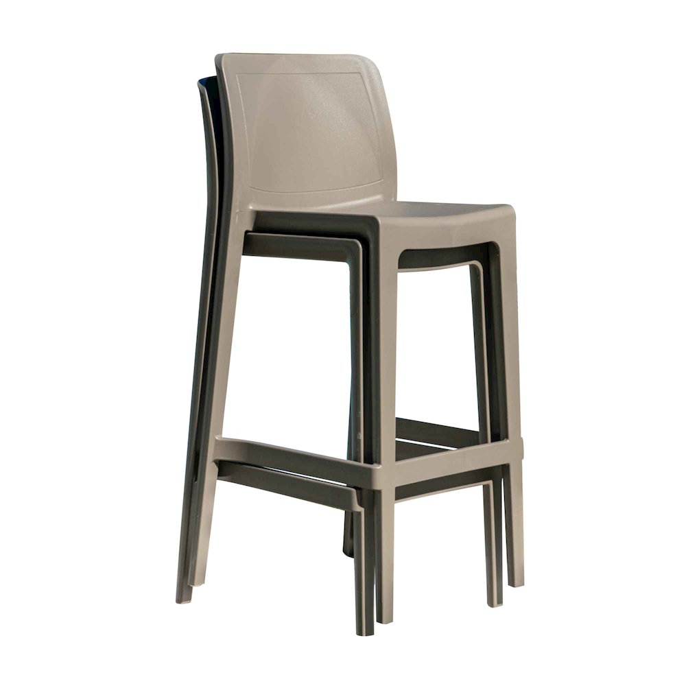 Luna Set of 2 Barstools - Cappuccino. Picture 10