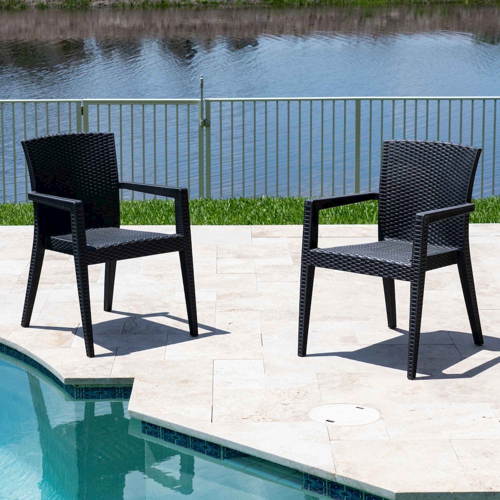 Montana 5-Piece Dining Set-Anthracite. Picture 3