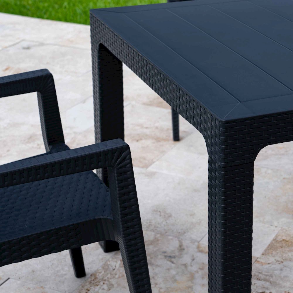 Montana 5-Piece Dining Set-Anthracite. Picture 6