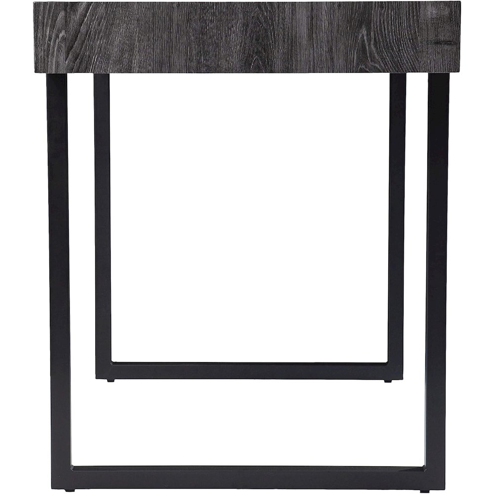 Harkriven Small Space Desk - Transitional Design, Black Iron and Wood. Picture 3
