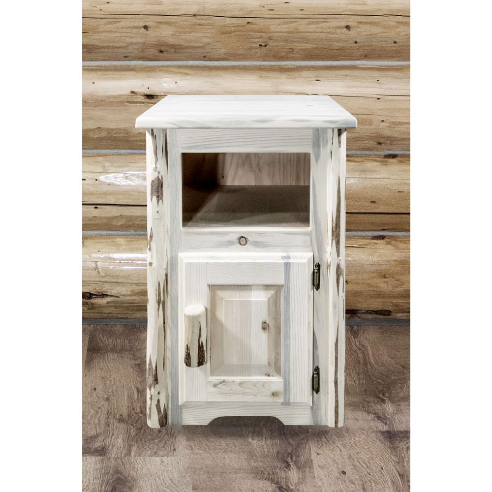 Montana Collection End Table w/ Door, Right Hinged, Ready to Finish. Picture 4