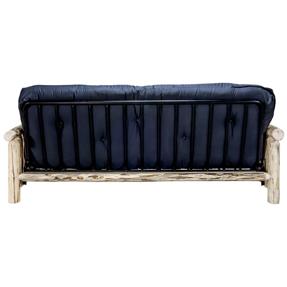 Montana Collection Futon Frame w/ Mattress, Clear Lacquer Finish. Picture 5